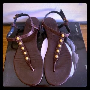 Balenciaga Studded T-Strap Sandals